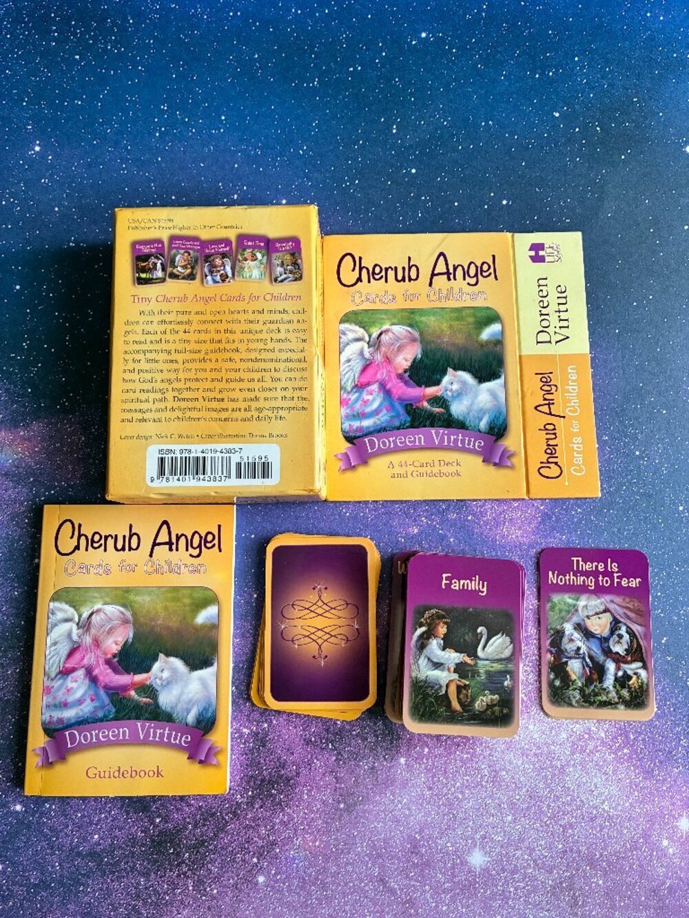 Cherub angel tarot   with book  Doreen Virtue